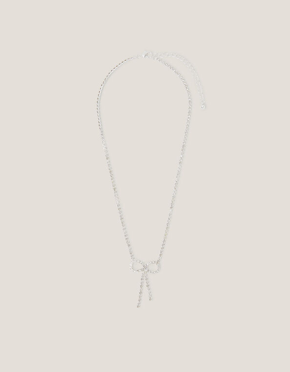 Diamant&eacute; Bow Necklace, , large