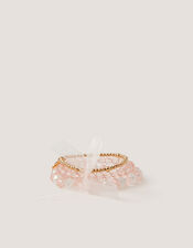 3-Pack Organza Bow Bead Bracelets, , large