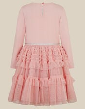Monsoon x My Little Pony Carousel Long Sleeve Disco Dress, Pink (PINK), large