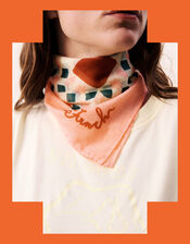 FRNCH Yumbilla Print Square Cotton Scarf, , large