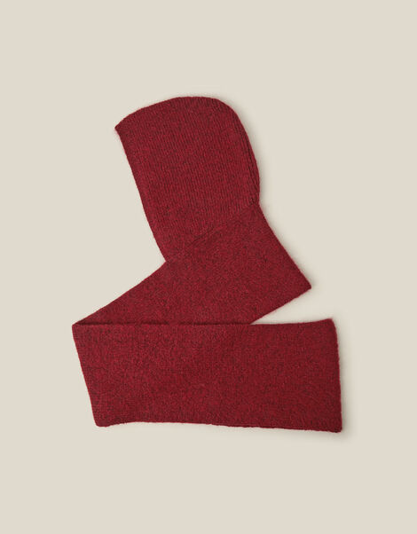 Tula Hooded Scarf, Red (BERRY), large