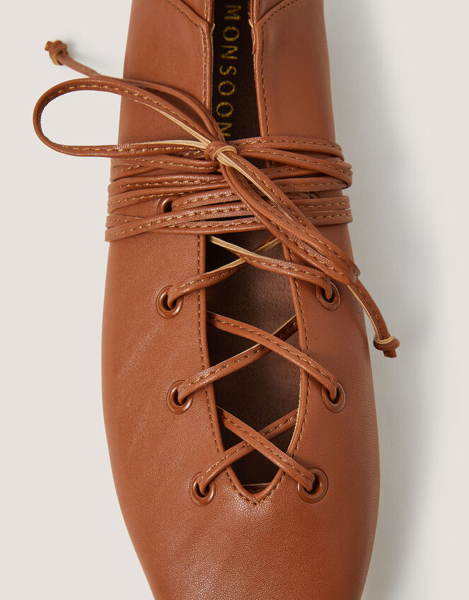 Grace Ghillie Flats, Tan (TAN), large