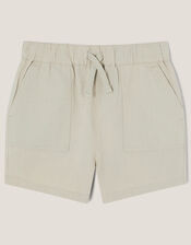 Plain Drawstring Shorts, Natural (STONE), large