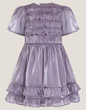 Sequin Organza Party Dress, Purple (PURPLE), large