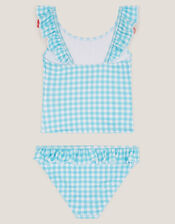 Cherry Gingham Tankini Set , Green (GREEN), large