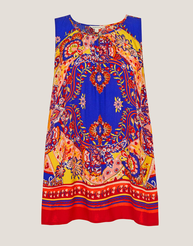Padma Sleeveless Printed Top, Blue (COBALT), large
