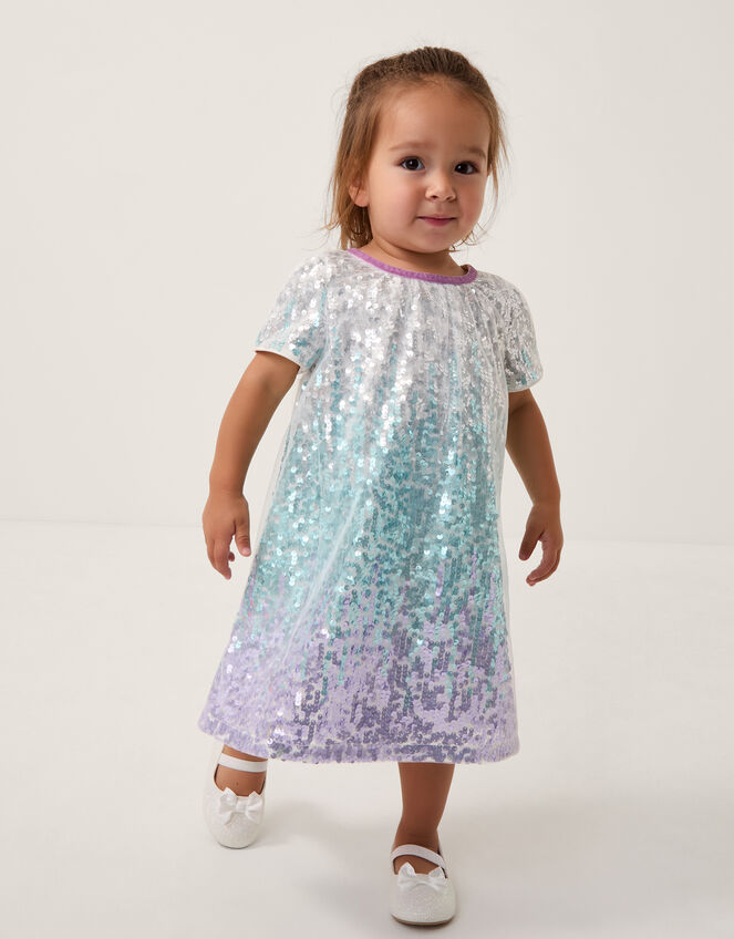 Baby Mermaid Ombre Sequin Dress, Multi (MULTI), large
