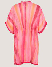 Stripe Tie-Dye Kaftan, Pink (PINK), large