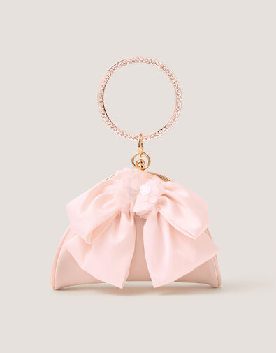 Sequin Bow Bangle Bag, , large