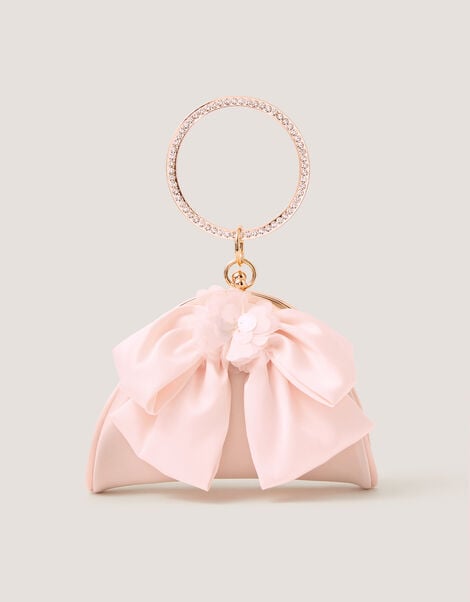 Sequin Bow Bangle Bag, , large