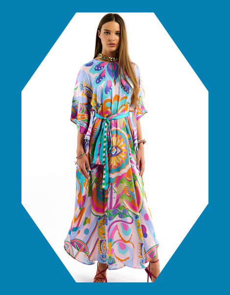 Wild Jeanna Print Maxi Kaftan Dress, , large