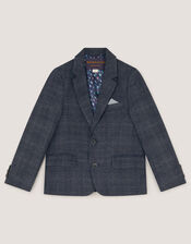 Rufus Check Suit Jacket, Grey (GREY), large