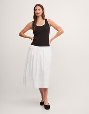 Teri Contrast Stitch Jersey Cami Top, Black (BLACK), large
