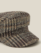 Myla Check Baker Boy Hat, , large