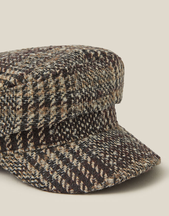 Myla Check Baker Boy Hat, , large