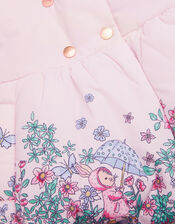 Baby Pippa Bunny Print Padded Coat, Pink (PINK), large