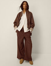 Clara Faux Suede Jacket, Brown (BROWN), large