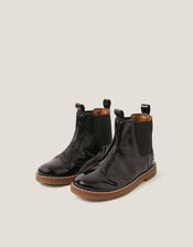 Patent Leather Boots, Black (BLACK), large