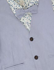 Oscar Floral 4-Piece Short Suit, Blue (BLUE), large