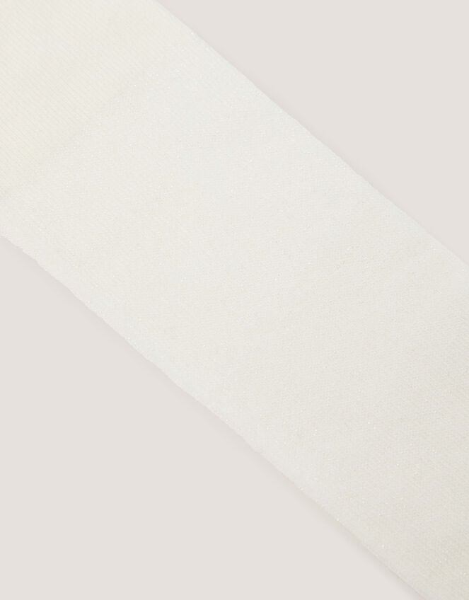 Baby Frosted Cotton Tights, Ivory (IVORY), large