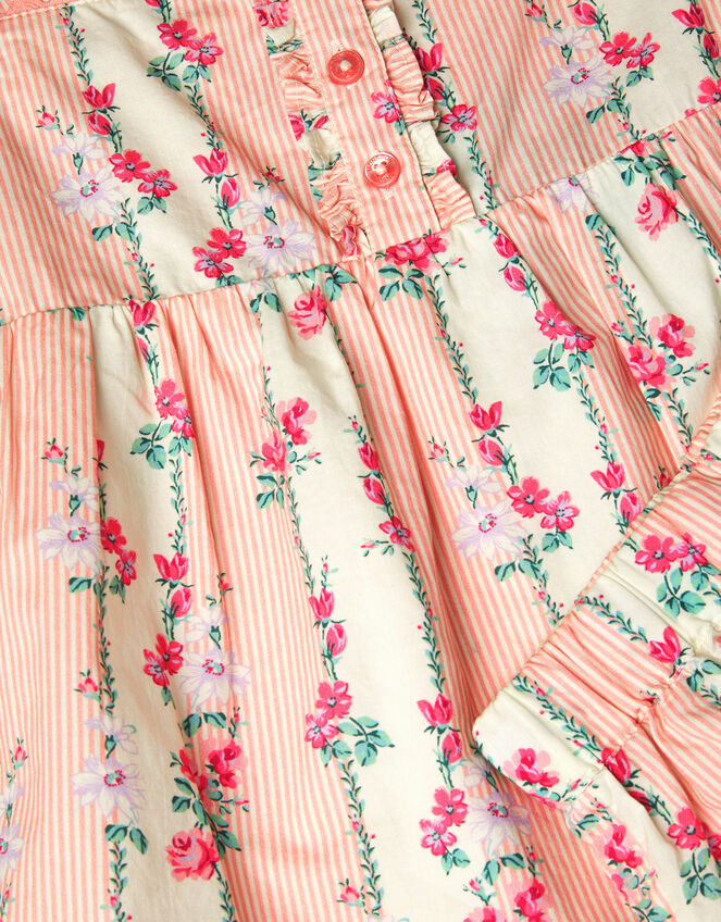 Floral Stripe Short Pyjamas Set, Cream (CREAM), large