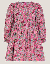 Baby Floral Long Sleeve Dress, Pink (PINK), large