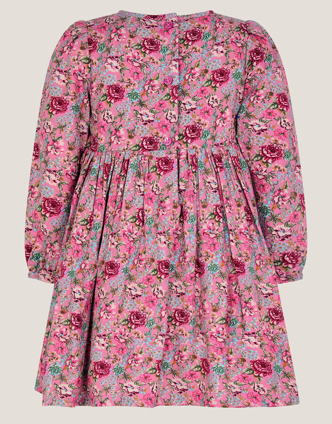 Baby Floral Long Sleeve Dress, Pink (PINK), large