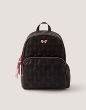 Bow Quilted School Backpack, , large
