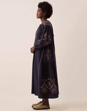 East Reni Broderie Dress, Blue (NAVY), large