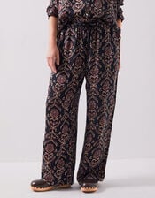 East Jesi Print Satin Trousers, Multi (MULTI), large