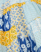 Pia Patchwork Print Dress , Blue (BLUE), large