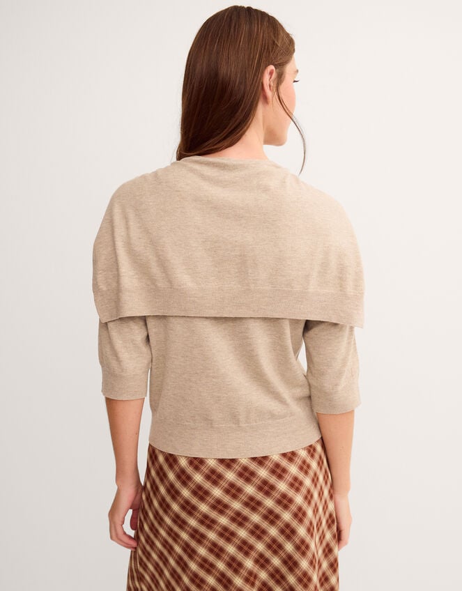 Sherri Scarf Jumper, Mink (MINK), large