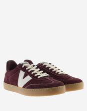 Victoria Berlin Suede Trainers, Red (BURGUNDY), large