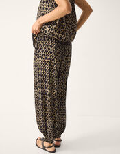 Arti Print Balloon Trousers, Black (BLACK), large