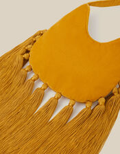 Tia Velvet Tassel Bag, , large