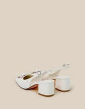 Wynn Pearl Slingback Heels, Ivory (IVORY), large