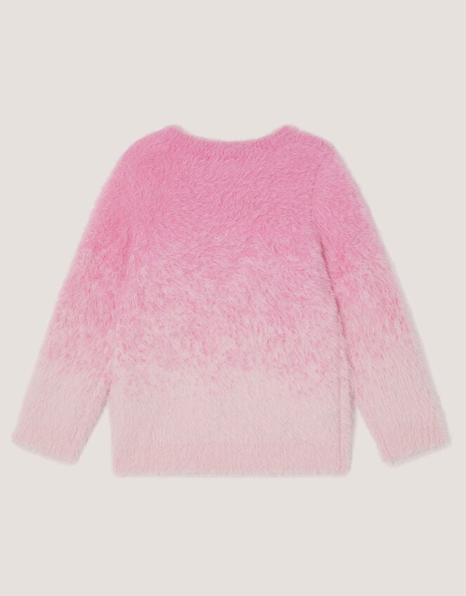 Embellished Christmas Tree Ombr&eacute; Jumper, Pink (PINK), large