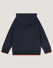 Glow in the Dark Space Graphic Hoodie, Blue (NAVY), large