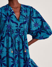 La Galeria Elefante Smock Dress, Blue (BLUE), large