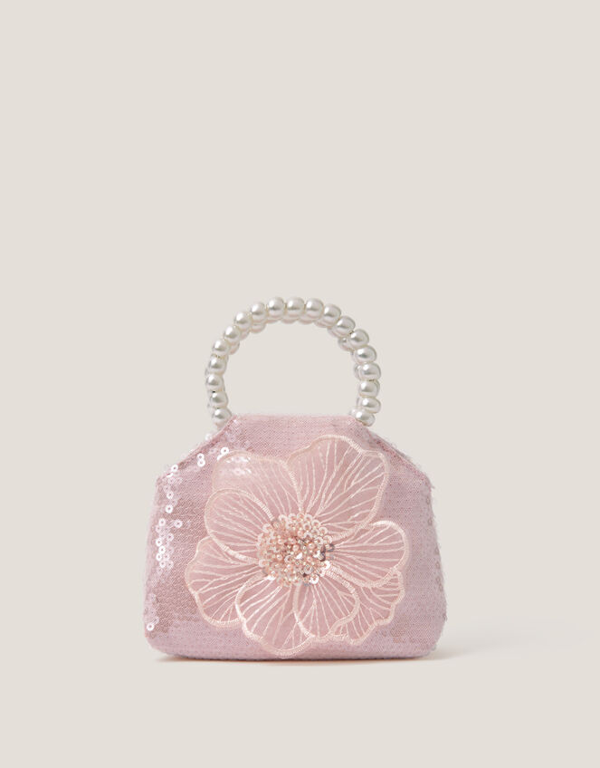 Leila Sequin Flower Bag, , large