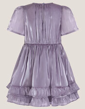 Sequin Organza Party Dress, Purple (PURPLE), large