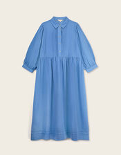 East Liza Linen Shirt Dress, Blue (BLUE), large