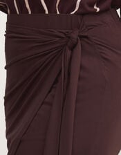 Callie Thorpe x Monsoon Jersey&nbsp;Sarong Skirt, Brown (BROWN), large
