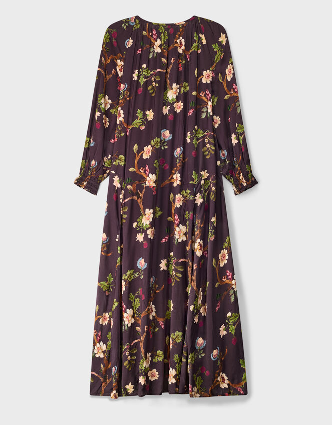 East Adelle Floral Print Maxi Dress, Red (BERRY), large