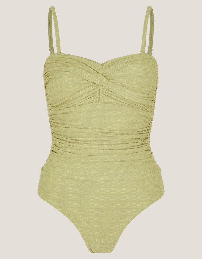 Jade Shimmer Swimsuit, Green (SAGE), large