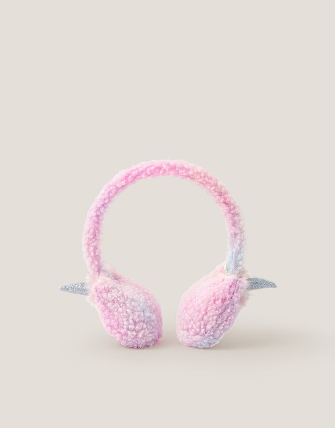 Ombr&eacute; Unicorn Earmuffs, , large