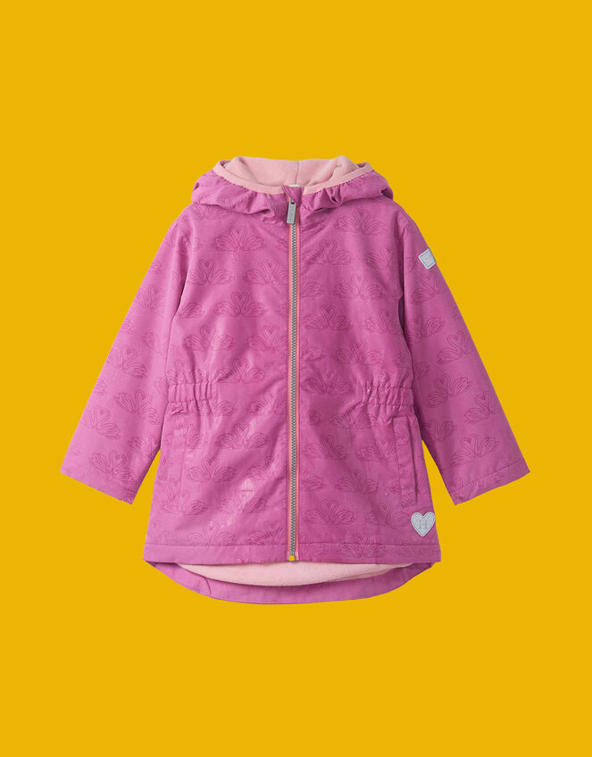 Hatley Swans Colour Changing Raincoat, Pink (PINK), large