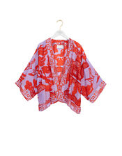 One Hundred Stars Willow Print Kimono Jacket, , large