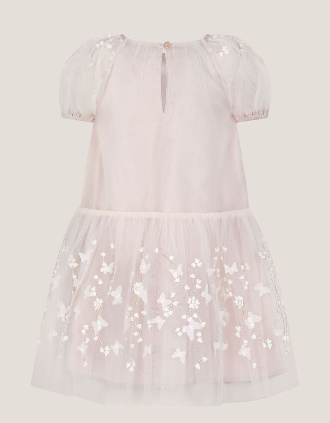 Baby Astrid Appliqu&eacute; Butterfly Swing Dress, White (WARM IVORY), large