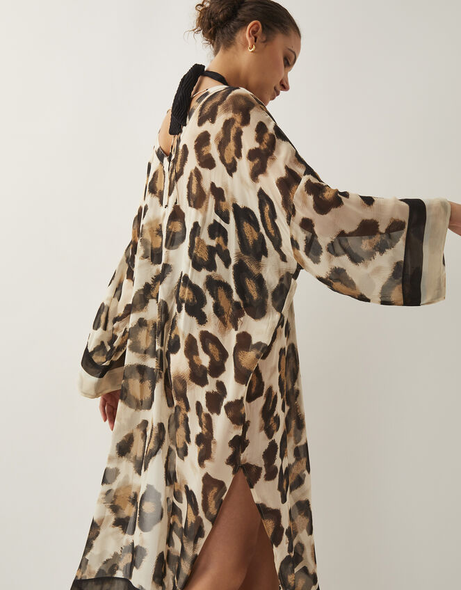 Adra Leopard Print Kaftan, , large